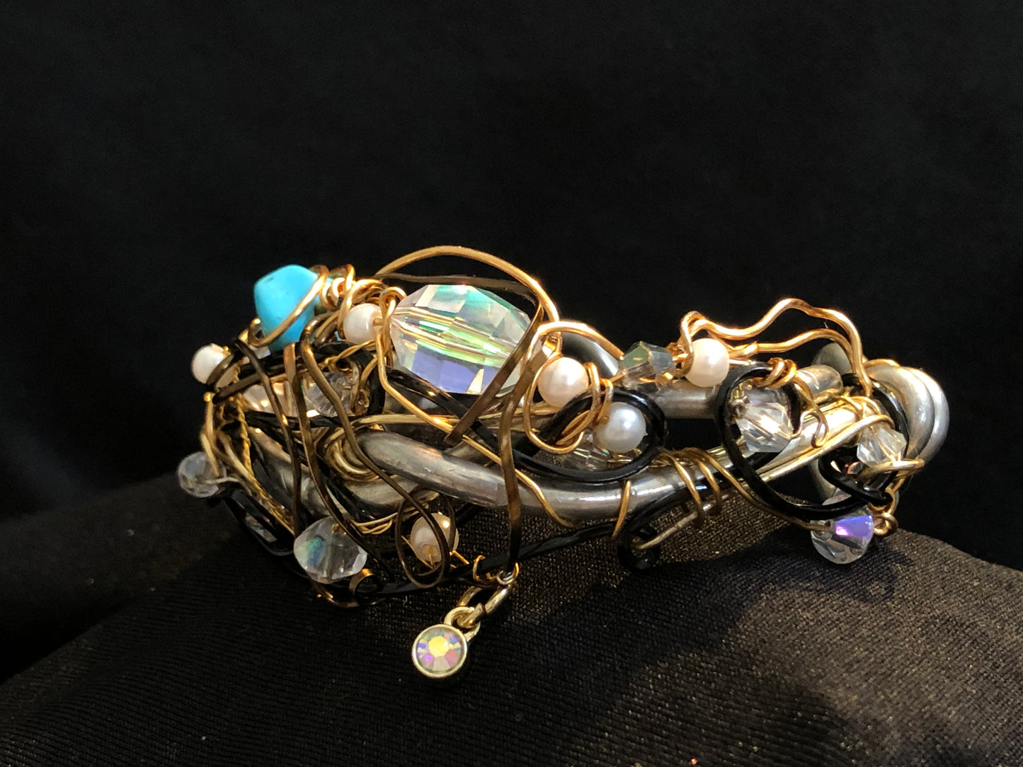 Crystal turquoise bracelet