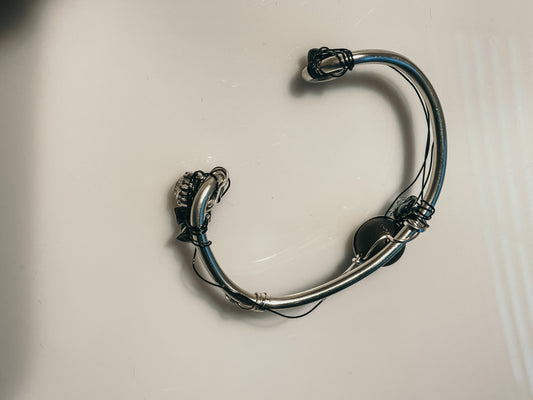 Black geode bracelet