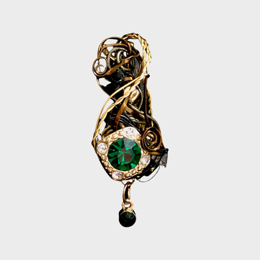 Emerald Rhinestone Pendant