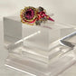 Hot pink rhinestone ring