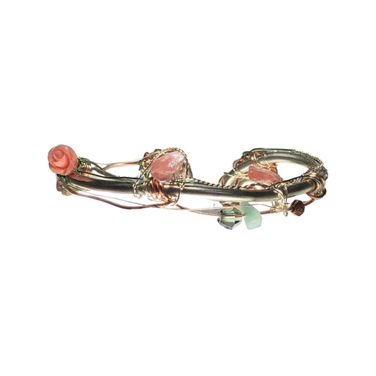 Rose courts rhinestone bracelet